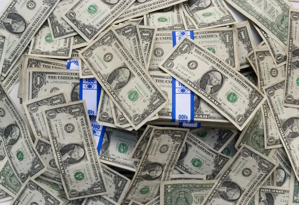 background image for how much an eviction lawyer costs article. shows dollar bills to indicate savings