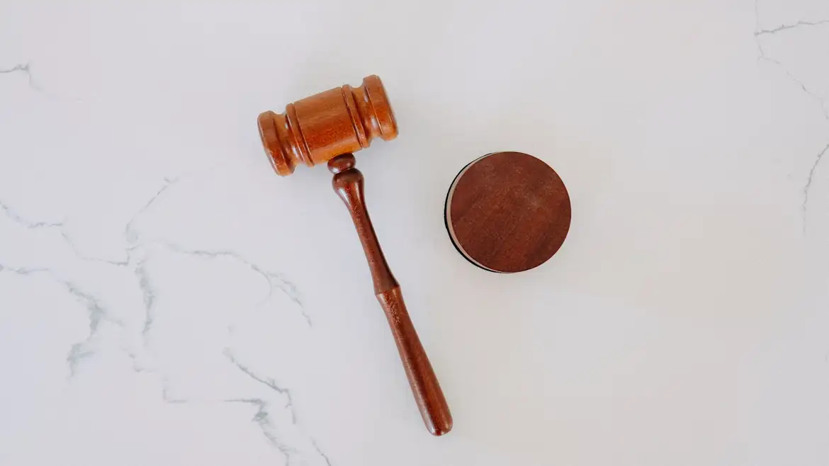 A wooden gavel